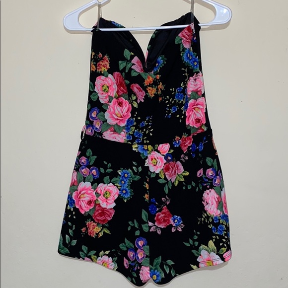 Floral tube romper - Picture 2 of 2